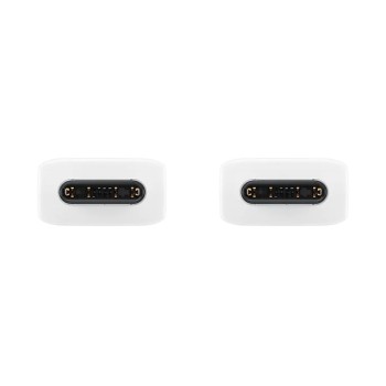 CABLU alimentare smartphone Samsung, USB Type-C (T) la USB Type-C (T), cauciuc, lungime 1 m, alb, 