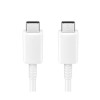 CABLU alimentare smartphone Samsung, USB Type-C (T) la USB Type-C (T), cauciuc, lungime 1 m, alb, 