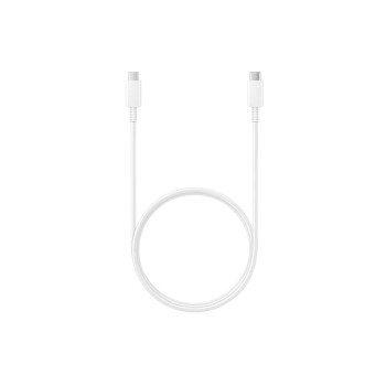 CABLU alimentare smartphone Samsung, USB Type-C (T) la USB Type-C (T), cauciuc, lungime 1 m, alb, 