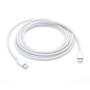 CABLU alimentare smartphone Apple, USB Type-C (T) la USB Type-C (T), cauciuc, lungime 2 m, alb, 