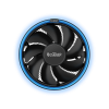 COOLER  PCCOOLER, skt. universal, racire cu aer, vent. 120 mm x 1, 1800 rpm, blue LED 