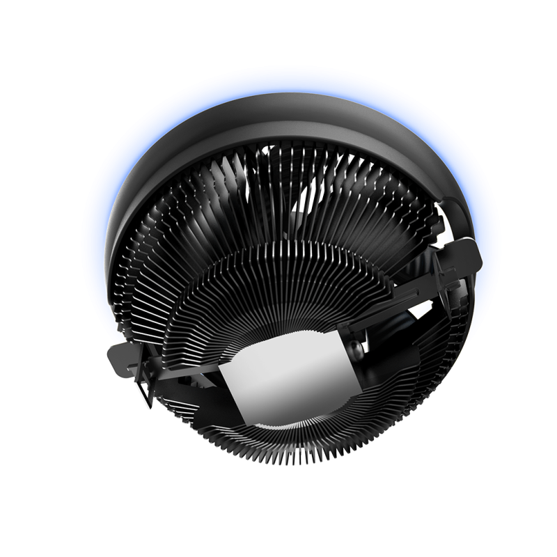COOLER  PCCOOLER, skt. universal, racire cu aer, vent. 120 mm x 1, 1800 rpm, blue LED 