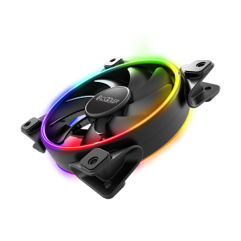 VENTILATOR PCCOOLER PC 120x120x25 mm, RGB LED, PWM, Hydro Bearing, control iluminare A-RGB, 1 buc. in pachet 