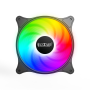 VENTILATOR PCCOOLER PC 120x120x25 mm, RGB LED fix, 3 PIN, Hydro Bearing, fixed LED RGB, 1 buc. in pachet 