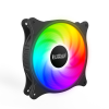 VENTILATOR PCCOOLER PC 120x120x25 mm, RGB LED fix, 3 PIN, Hydro Bearing, fixed LED RGB, 1 buc. in pachet 