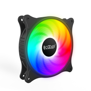 VENTILATOR PCCOOLER PC 120x120x25 mm, RGB LED fix, 3 PIN, Hydro Bearing, fixed LED RGB, 1 buc. in pachet 