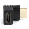 ADAPTOR video GEMBIRD, HDMI (T) la HDMI (M), unghi 270grade sus, conectori auriti, black, 