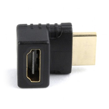 ADAPTOR video GEMBIRD, HDMI (T) la HDMI (M), unghi 270grade sus, conectori auriti, black, 