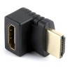 ADAPTOR video GEMBIRD, HDMI (T) la HDMI (M), unghi 270grade sus, conectori auriti, black, 
