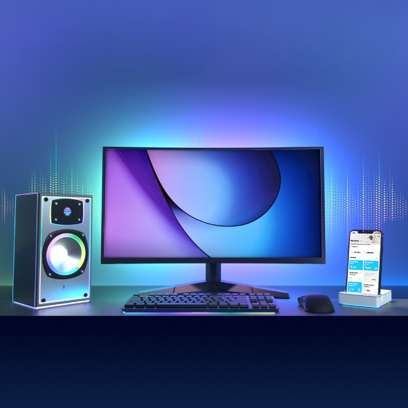 BANDA LED TP-Link Multicolora,  Wi-Fi 2.4 Ghz incorporat, consum 20.5W, banda 5m, control prin aplicatia Tapo, comenzi vocale 