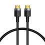 CABLU video Baseus Cafule, HDMI (T) la HDMI (T), rezolutie maxima 4K UHD (3840 x 2160) la 60 Hz, conectori auriti, 1m, negru 
