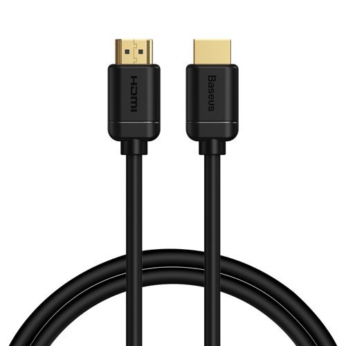 CABLU video Baseus HD Series, HDMI (T) la HDMI (T), rezolutie maxima 4K UHD (3840 x 2160) la 30 Hz, conectori auriti, 8m, negru 