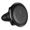 SUPORT AUTO Baseus Magnetic pt. SmartPhone, fixare bord in grila de ventilatie, rotire 360 grade, in partile laterale are 2 prinderi pentru 2 cabluri, negru 