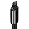 CABLU alimentare si date Baseus Tungsten Gold,Fast Charging Data Cable pt. smartphone,USB la Lightning 2.4A, braided,2m, rezistent zgarieturi,negru 