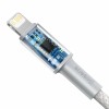 CABLU alimentare si date Baseus High Density Braided,Fast Charging Data Cable pt. smartphone,USB Type-C la Lightning PD 20W, braided, 1m, alb 