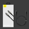 CABLU alimentare si date Baseus Tungsten Gold,Fast Charging Data Cable pt smartphone,USB Type-C la Lightning 20W,braided,1m,rezistent zgarieturi,negru