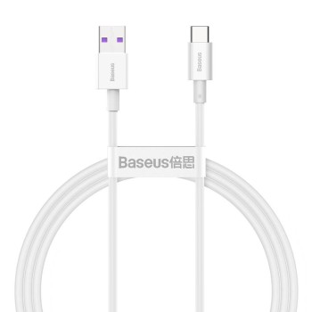 CABLU alimentare si date Baseus Superior, Fast Charging Data Cable pt. smartphone, USB la USB Type-C 66W, 1m, alb 