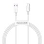 CABLU alimentare si date Baseus Superior, Fast Charging Data Cable pt. smartphone, USB la USB Type-C 66W, 1m, alb 