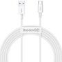 CABLU alimentare si date Baseus Superior, Fast Charging Data Cable pt. smartphone, USB la USB Type-C 66W, 2m, alb 