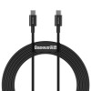 CABLU alimentare si date Baseus Superior, Fast Charging Data Cable pt. smartphone, USB Type-C la USB Type-C 100W, 2m, negru 